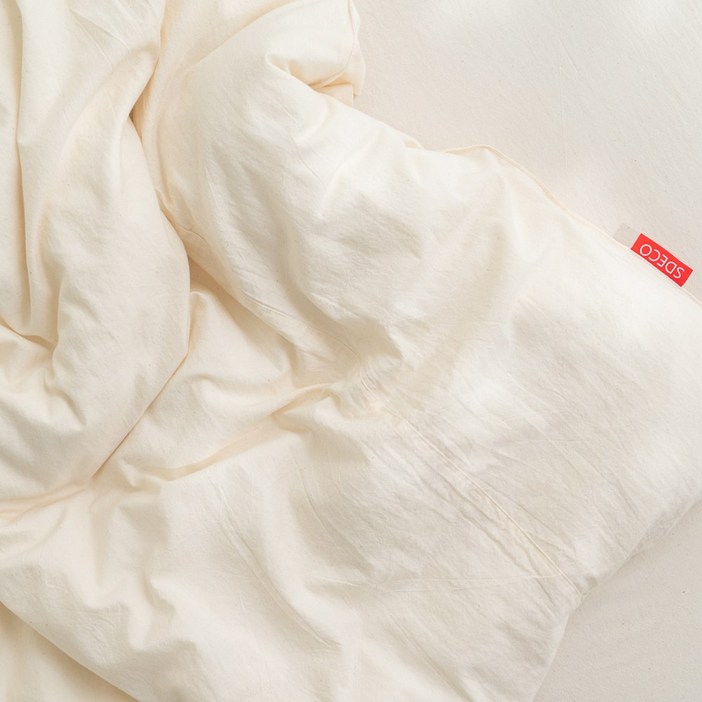 광목 바이오워싱 30수순면 안심 이불커버S싱글 내추럴