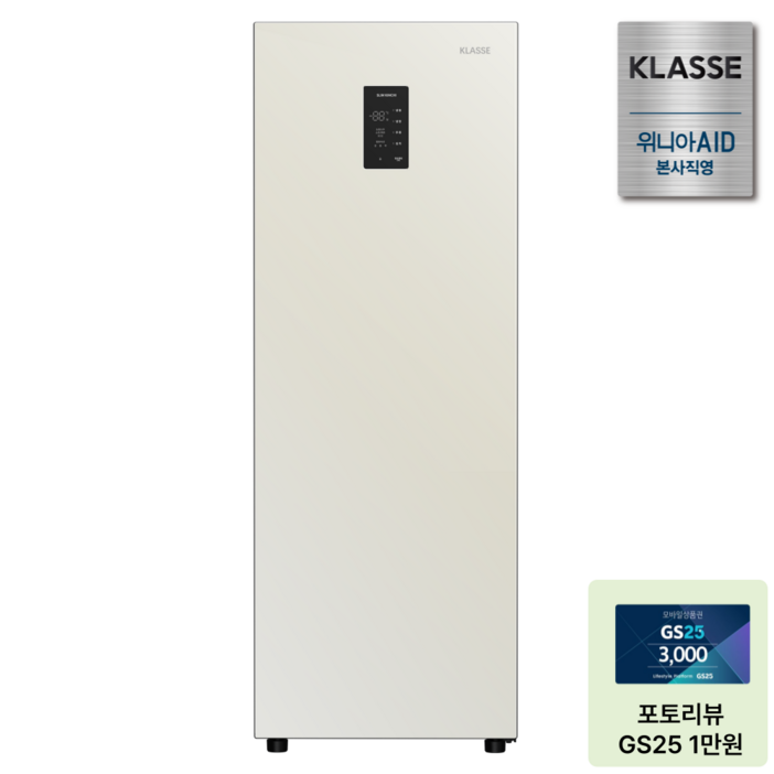 [25년 신제품] 위니아에이드 클라쎄 컨버터블 미니 스탠드형 김치냉장고 1도어 KAE112TWMEV8 메탈화이트, KAE112TWMEV8