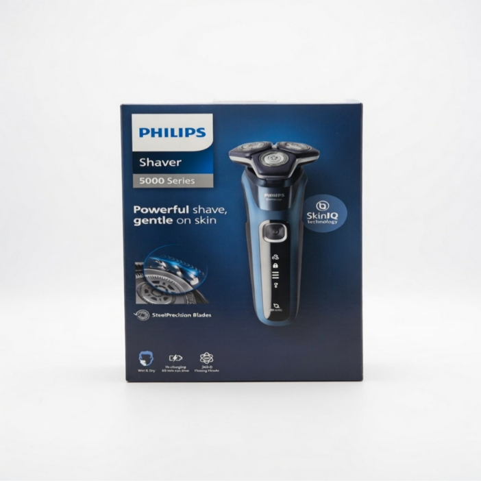 PHILIPS 필립스 SkinIQ 5000 시리즈 전기면도기 오션 블루 S588033, 오션블루, SkinIQ 5000 S588033