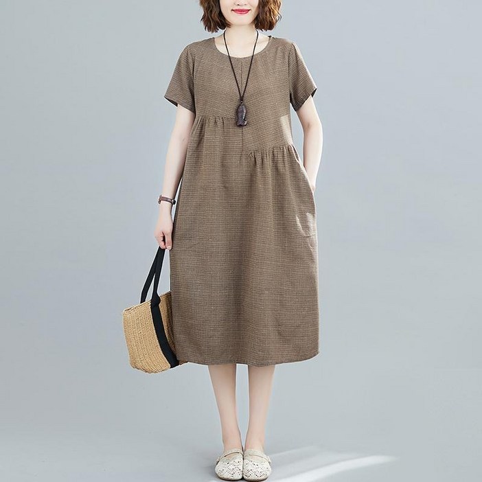 루스리더 여성 슬림핏 베이직 심플 원피스 ES94