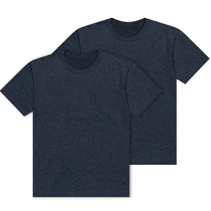 언룩 남녀공용 30수 빅사이즈 무지 라운드 반팔 티셔츠 2XL10XL 2장세트