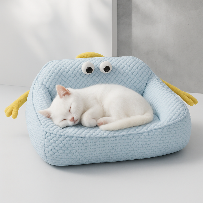 Namu Nest 사계절 쿨링 애견 소파 캣독 공용, 1개, 푸른 색 Namu Nest 사계절 쿨링 애견 소파 캣독 공용, 1개, 푸른 색
