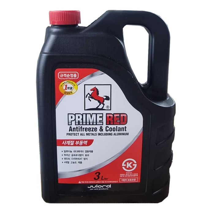 종합코리아 말표산업 말표부동액 레드 3L 사계절부동액, 1개, 3L 종합코리아 말표산업 말표부동액 레드 3L 사계절부동액, 1개, 3L
