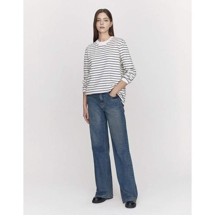 지오다노 NEW 여자 MW 스트레이트 청바지 415934 3칼라