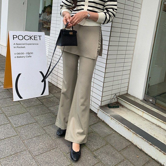 미아마스빈인피니 랩 부츠컷 슬랙스