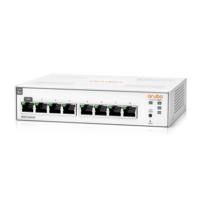 HPE ARUBA 18308G JL810A 스위칭허브 8포트 1000Mbps, 1개 HPE ARUBA 18308G JL810A 스위칭허브 8포트 1000Mbps, 1개
