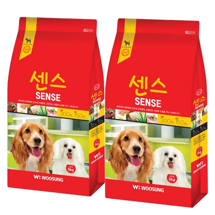 우성 독무대 센스 애견사료 5Kg*2개+굿밸런스 퓨어져키 랜덤 증정, 2개, 5kg