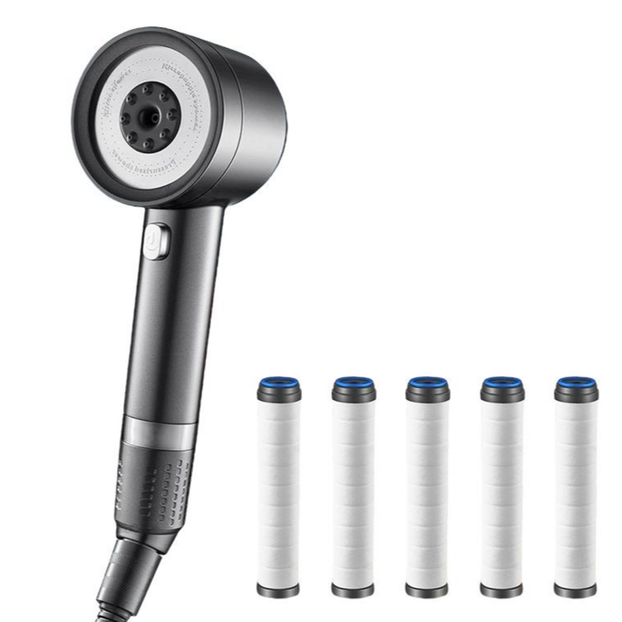 데일앤드 4단 온오프 수압상승 조절 필터샤워기 헤드 교체 필터 5p 세트