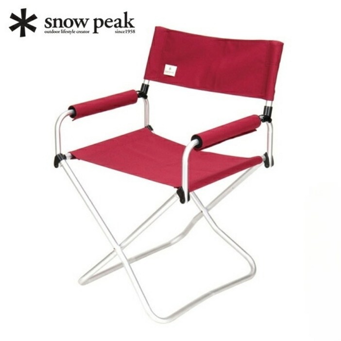 스노우피크 FD LV-077RD 캠핑 체어  폴딩  레드
