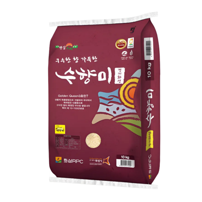 가성비 좋은 찰지고 은은한 단맛이 특징인 명품 품종쌀, 24년산 수향미 10kg, 1개입, 1개, 10kg