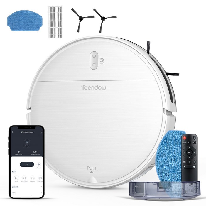 틴도우 물걸레 로봇청소기물걸레 패드1필터1사이드 브러시21년보증