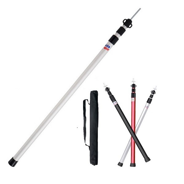 달밤마켓 11 알루미늄 높이조절 폴대 슬라이드 그늘막 타프 가변 사이드폴대폴대파우치, 1개