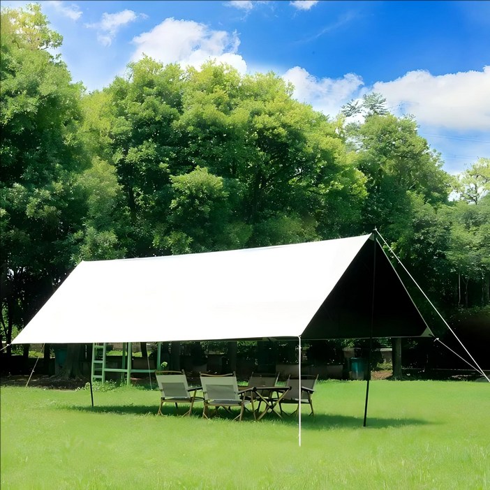 Fowod  캠핑 방수 자외선 차단  암막 렉타 타프 나들이용 그늘막 텐트