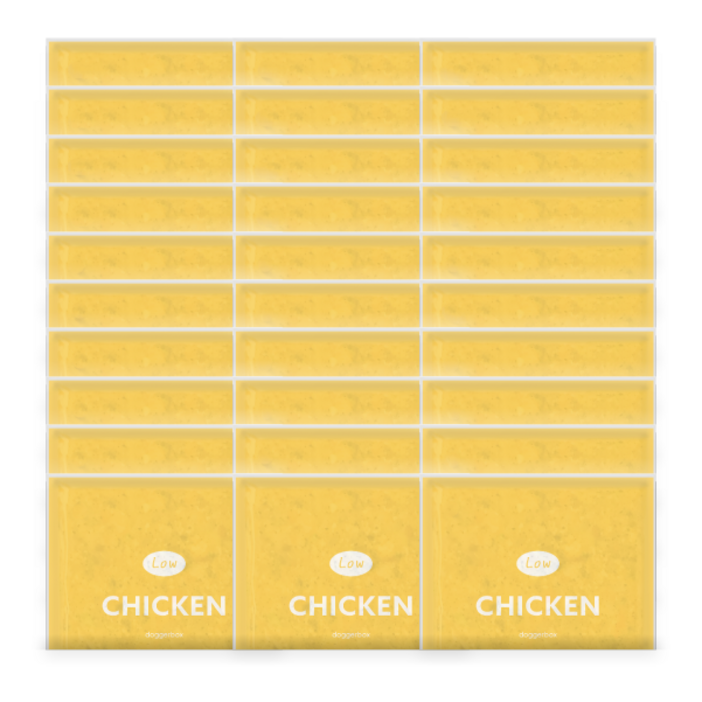 강아지 화식 사료 토핑 저단저지 도거박스, 30개, 50g, 닭