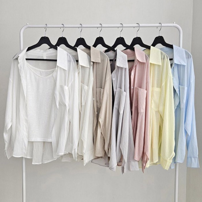 간절기필수데일리 캐쥬얼 휘뚤마뚤 마실룩 데이트룩 8color  여리루즈핏거즈나시셔츠setCT