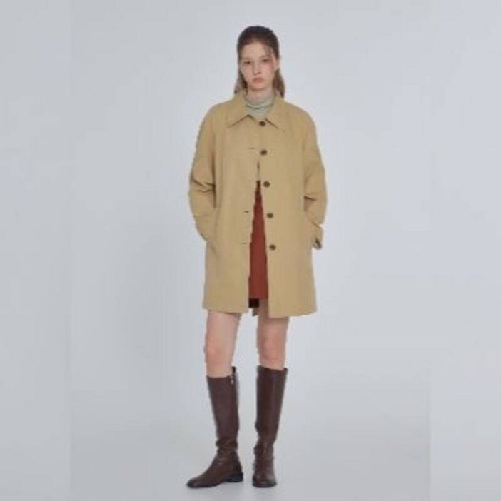 백화점 정품 25FW 잇미샤 벨티드 레글런 하프 트렌치코트 ITP9WBY700