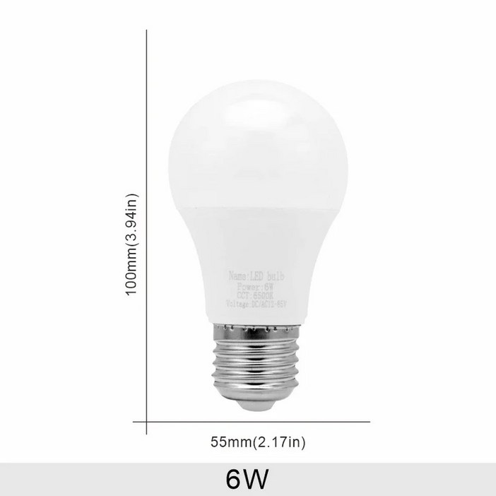 E27 /AC 12V-85V LED 전구 3W 6W 9W 12W 15W 18W 25W 저전압 조명 12 볼트 스포트라이트 차가운/따뜻한 흰색 램프