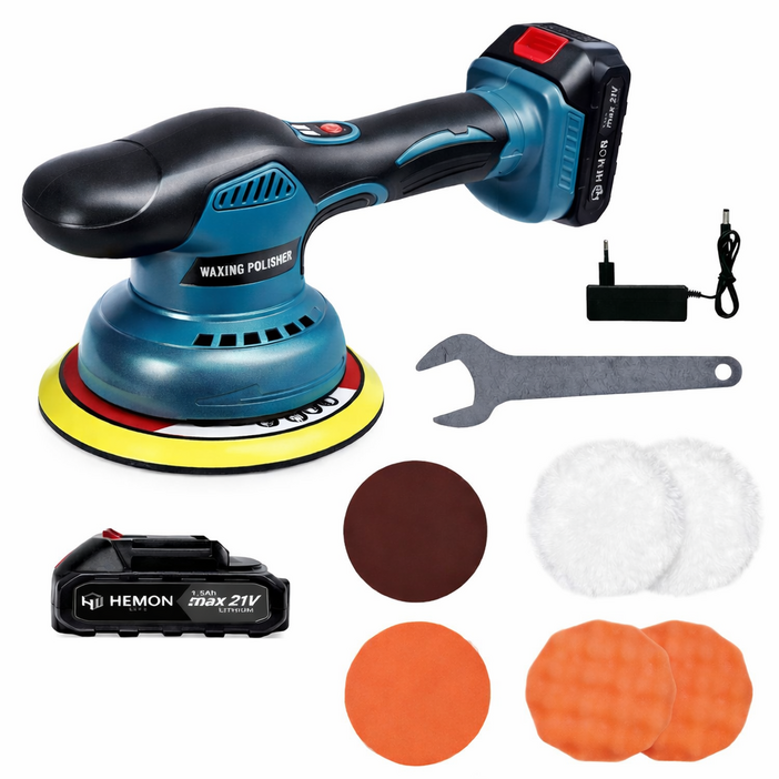 헤이즈 무선 자동차 광택기 유막제거 폴리셔 세트, EQ260K