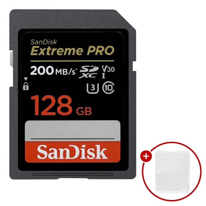 샌디스크 익스트림 프로 SD메모리카드 Extreme PRO UHS-I SDXX + SD카드 케이스