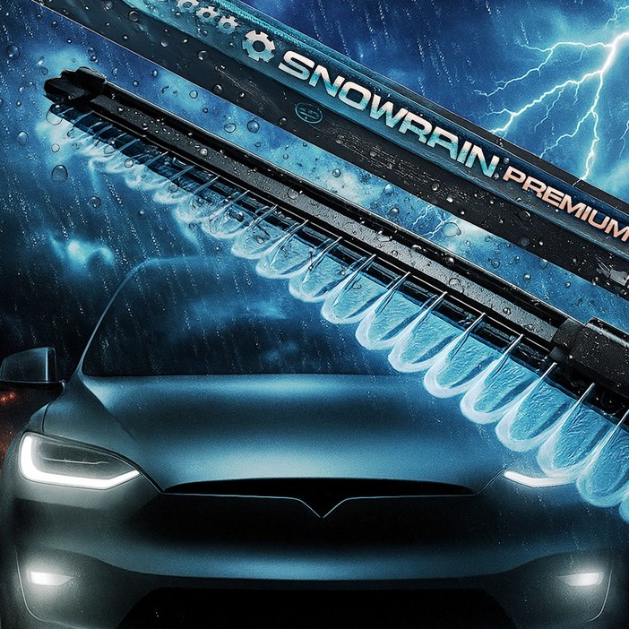 테슬라 모델X 와이퍼 워셔액 분사형 전면세트