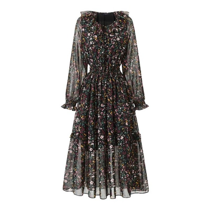 GGPX 러블리 플라워 셔링 밴딩 캉캉 원피스 GQAOW005D