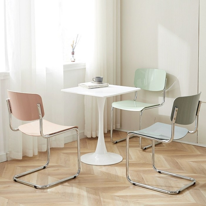 하루꿈 카페 의자 아이디어 인테리어 감성 캔틸레버 체어 모던 가구 거실 식탁 의자