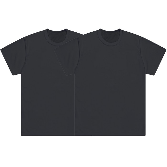 언룩 빅사이즈 남녀공용 쿨 드라이 기능성 반팔 티셔츠 2XL-7XL 2장세트 5color