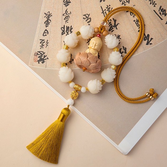 우솔  운수대통 소원성취 사고방지 재물운 연꽃 불상 차걸이