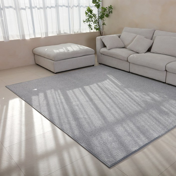 온결 먼지없는 워셔블 단모 사각 러그 카페트