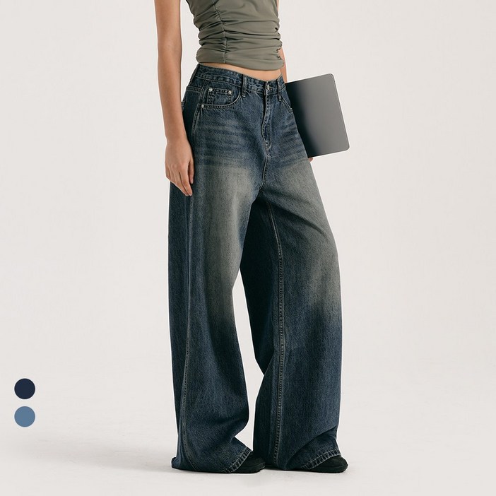 콘치웨어 CONCH DENIM 클래식 와이드 데님팬츠 2colors