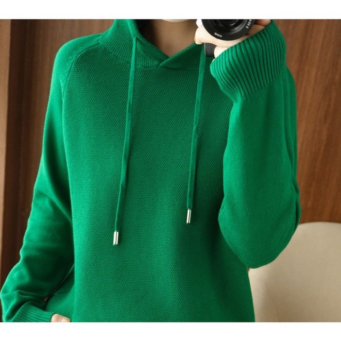 써니핏 데일리 후드니트 S2006