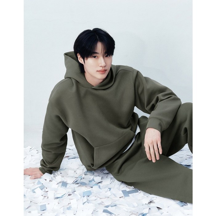 백화점상품 지오다노 변우석코튼폴리 릴렉스핏 에어리테리 후드 스웻셔츠026510 개강룩 출근룩 데일리룩