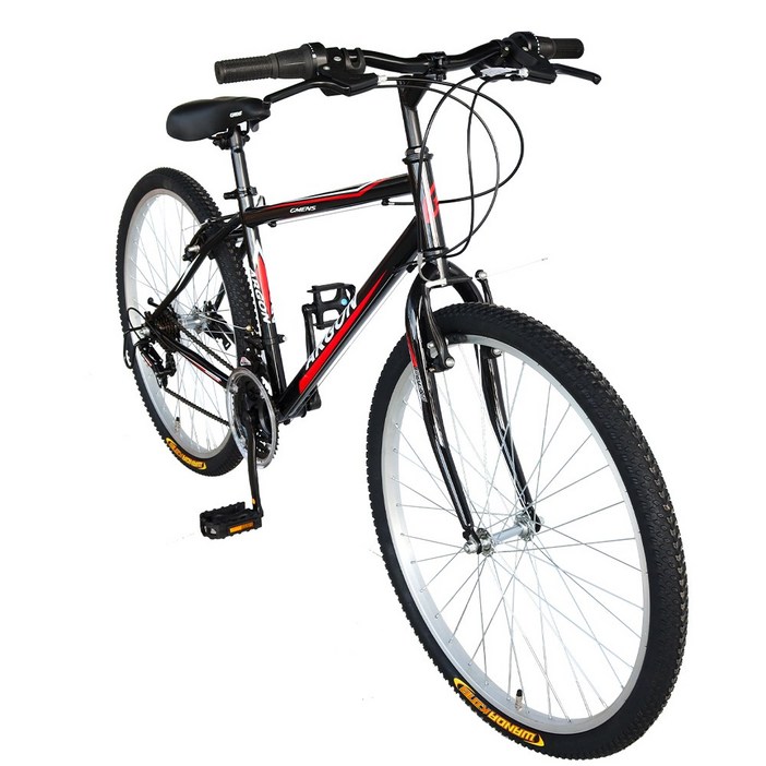 지멘스 자전거2025 신제품 입고 지멘스 아르곤 로빈 일상용 자전거 21 단변속 출퇴근용 학생용 MTB자전거 26인치 24인치, 아르곤26인치 블랙레드미조립 기본박스 발송, 1개, 170cm