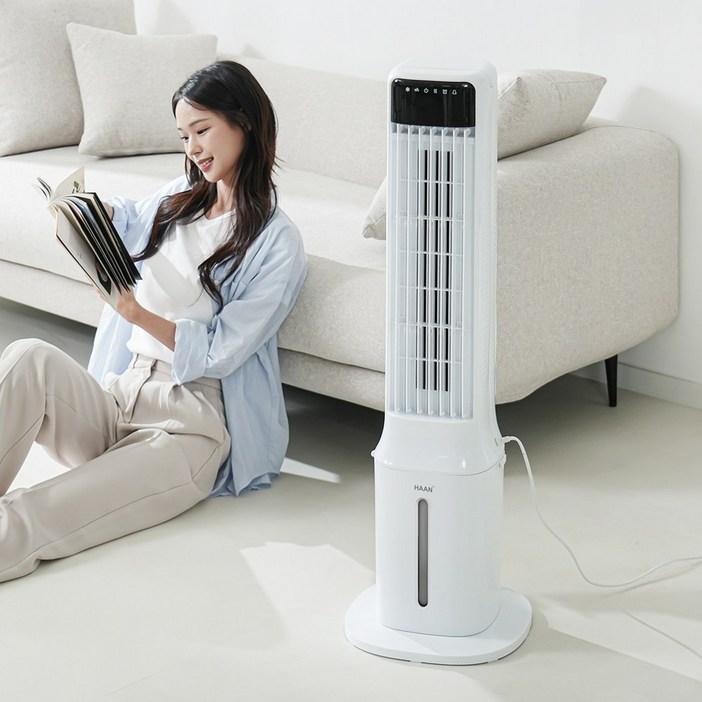 청풍 타워형 냉풍기 9L 가정용 에어쿨러 이동식 에어컨 선풍기 업소용 냉각 얼음 한경희