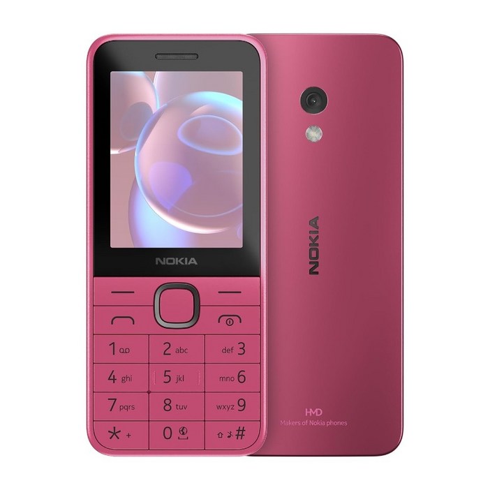 Nokia 225 4G 2024 듀얼 SIM GSM 잠금해제 국제버전 핑크