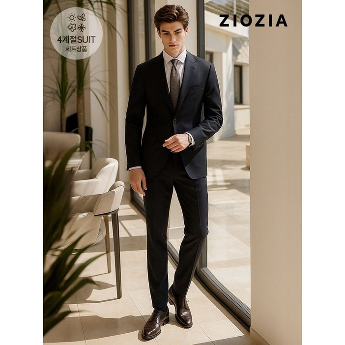 지오지아 네이비 베이직 데일리 정장세트  ABD5SB1301 ABD5SP1301 DNV