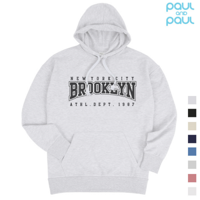 [폴앤폴] 1987브루클린 오버핏 남여공용 후드티