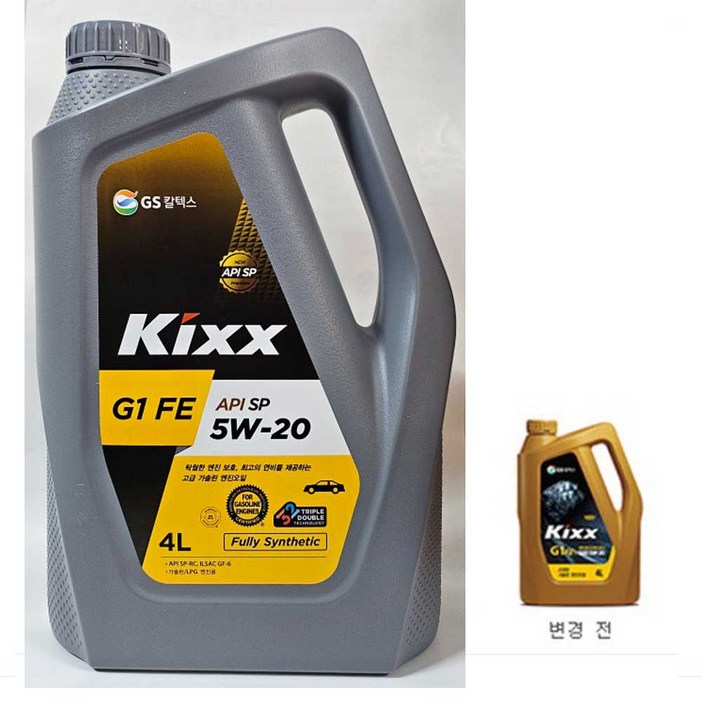 kixx Kixx G1 FEFEX 5W20 4L 고급 가솔린 합성 엔진오일, 5w20, Kixx G1 FE SP 5W20 4L, 1개