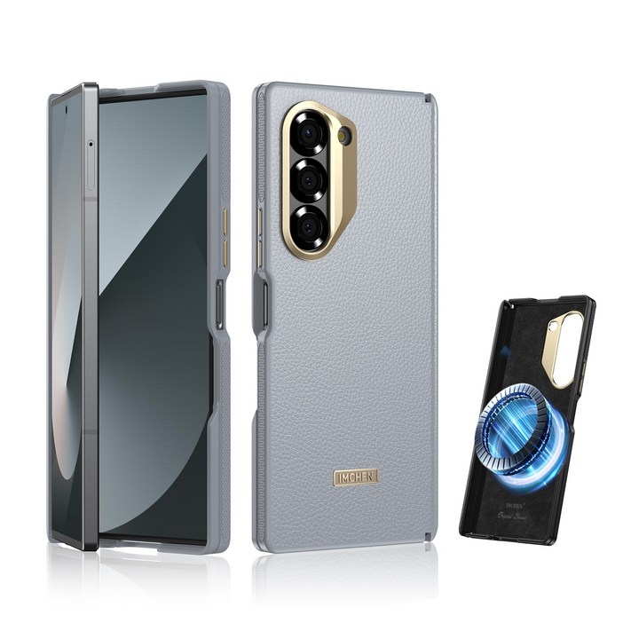 비즈니스 프리미엄 삼성 갤럭시 Z폴드7 케이스 중축 일체형 맥세이프 휴대폰 케이스 범퍼 힌지보호 풀커버
