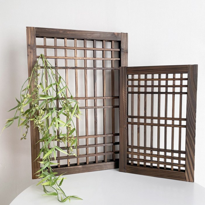 하이오브제 전통 문살 나무 문짝 한옥문 추석 포토존 인테리어