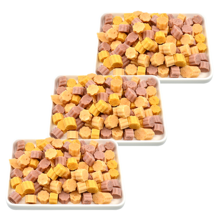 국내제작 연어, 단호박, 고구마로 만든 영양식 킁킁이 노즈워크 훈련용 강아지수제간식, 킁킁이, 3개, 100g