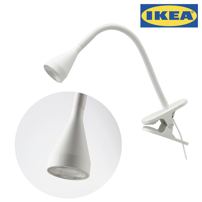 이케아 네블링에 집게형 조명 화이트 1045mm