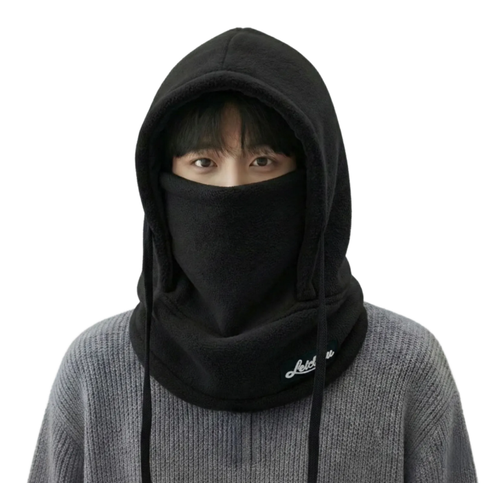 월렉트 남녀공용 4in1 겨울 플리스 방한모자 넥워머 방한마스크 귀마개 일체형