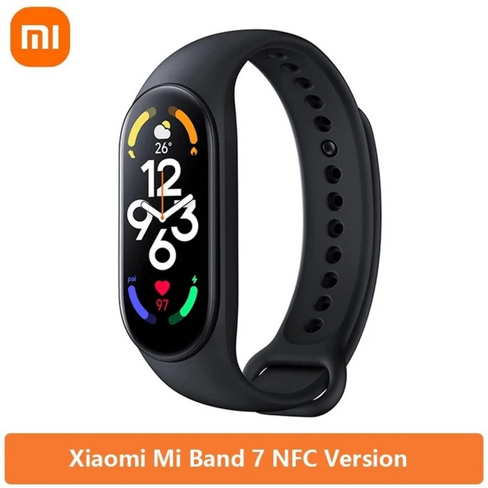 샤오미 미밴드 7 NFC 1.62인치 AMOLED 피트니스 웨어러블 중국내수