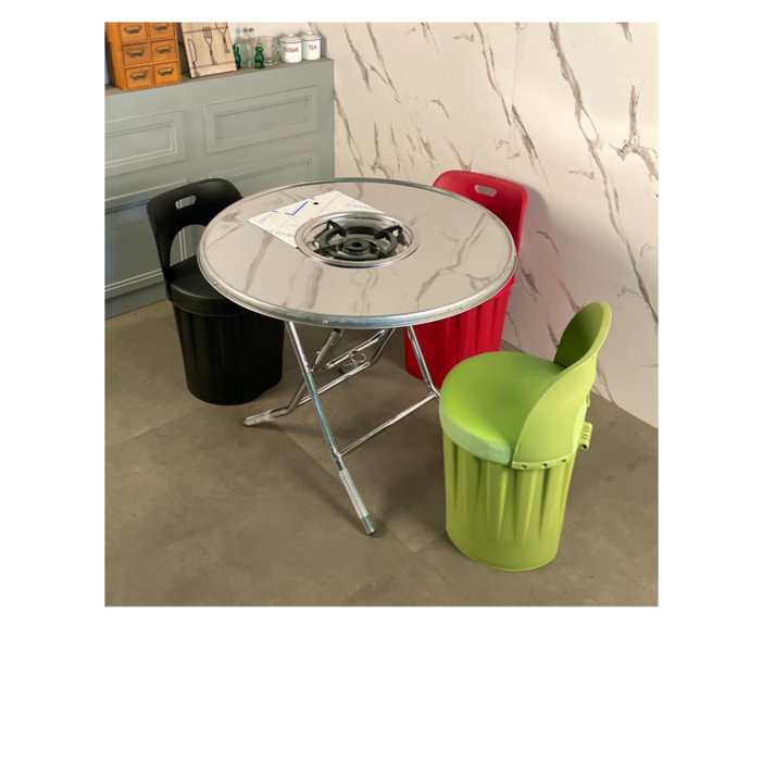 삼겹살 고기 불판 가스 숯 화로 테이블 접이식 스텐 원형 베란다 테라스 포장마차  베니올 꽁냥꽁 야외 캠핑 숯불 부탄 사각 철재테이블 깡통 연탄