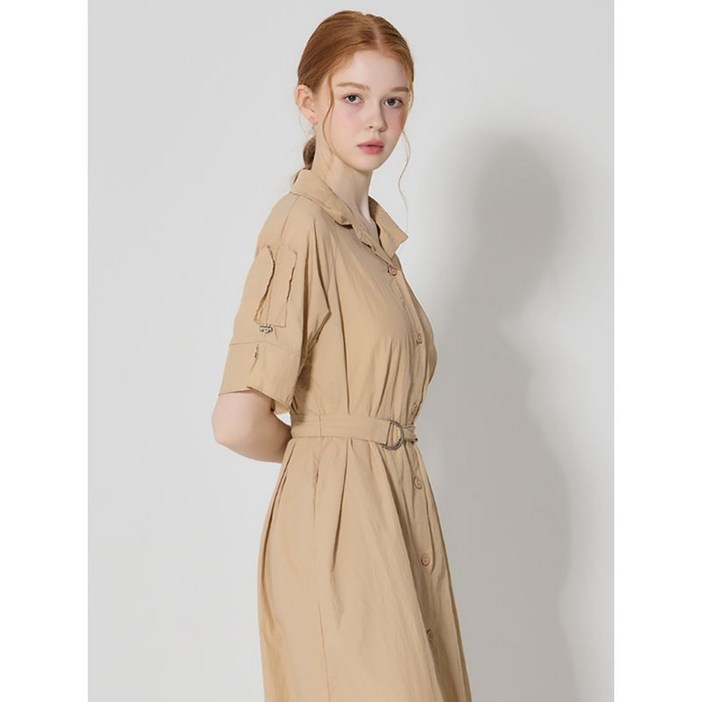 오조크 소매 스트링 셔링 벨티드 원피스 택가격 162000원