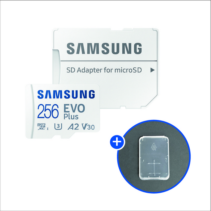 삼성전자 마이크로SD카드 EVO PLUS MBMC256KAKR  SD카드 케이스