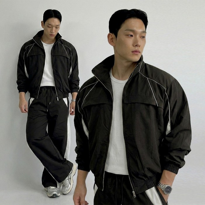 머슬핏 트레이닝복 세트 셋업 바람막이 트레이닝 츄리닝