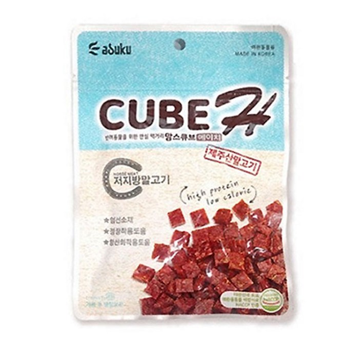에이치디씨 맘스큐브 에이치 강아지 간식 60g, 저지방말고기, 60g, 10개 에이치디씨 맘스큐브 에이치 강아지 간식 60g, 저지방말고기, 60g, 10개