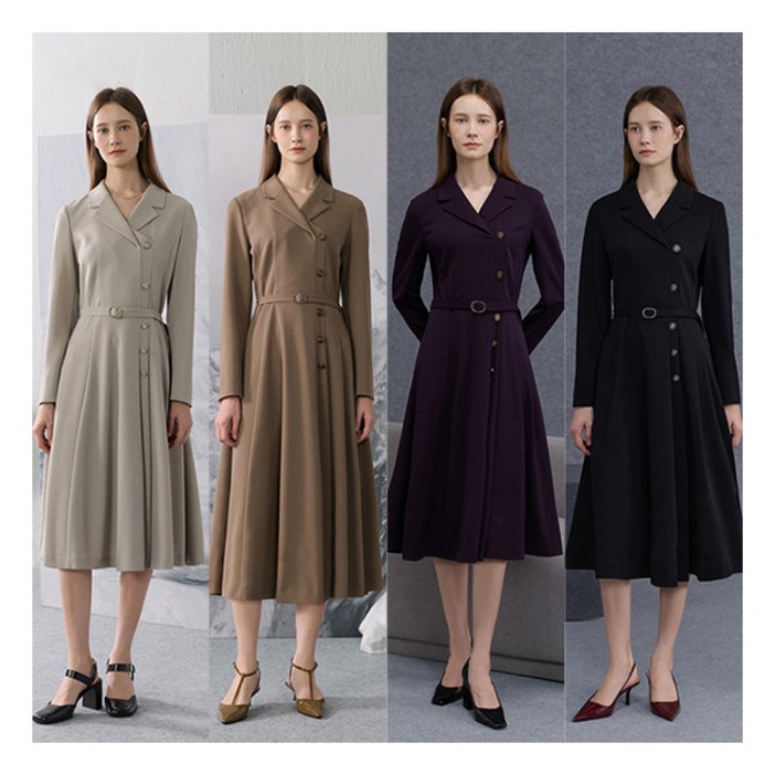 제이에비뉴 25FW 스트레치 랩 플리츠 원피스벨트 MS253F0101OP